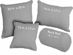 Light Grey Wool Throw Pillow