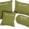 Avocado Velvet Microfiber Throw Pillows