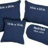 Bella Velvet Navy Throw Pillows