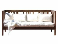 The Dappled Path Natural Bed Frame Walnut - Choose Size