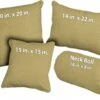 Khaki Linen Throw Pillow