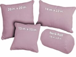 Lavender Organic Cotton Sateen Throw Pillows