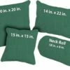 Lena Linen Throw Pillows - Kelly Green