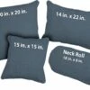 Leslie Navy Throw Pillows