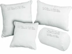 White Washable Polyester Pillows (pfa906)