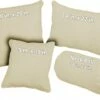 Natural - Organic Cotton Duck Throw Pillows