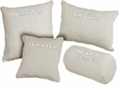 Natural Linen Throw Pillow - FA300