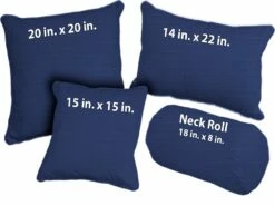 PARKER MIDNIGHT BLUE THROW PILLOWS