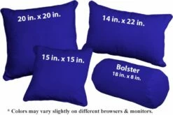 Royal Blue Washable Polyester Pillows (pfa964) -Bed Linings Sales Store pfaLuckyRoyalBlue964 lrg