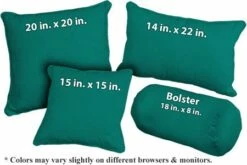 Aquamarine Outdura Fabric Weather Resistant Pillow (pfa762H)