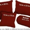 China Red Outdura Fabric Weather Resistant Pillow (pfa756H)