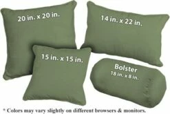 Citron Outdura Fabric Weather Resistant Pillow (pfa764H)
