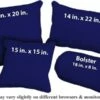 Classic Royal Blue Outdura Fabric Weather Resistant Pillow (pfa769H)