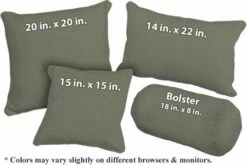 Fern Outdura Fabric Weather Resistant Pillow (pfa781H)