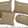 Linen Outdura Fabric Weather Resistant Pillow (pfa778H)