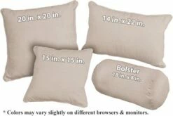 Sand Outdura Fabric Weather Resistant Pillow (pfa777H)