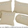 Sandstone Outdura Fabric Weather Resistant Pillow (pfa782H)
