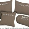Stone Outdura Fabric Weather Resistant Pillow (pfa775H)