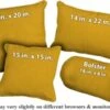 Yellow Outdura Fabric Weather Resistant Pillow (pfa786H)