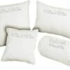Beefy Bull White Throw Pillows