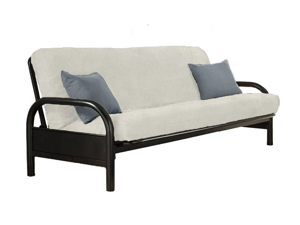 Portland Textured Futon Cover - Milk 2 Portland Textured Futon Cover - Milk - Image 2