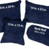 Sonora Navy Polyester Pillow